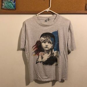 Vintage "Les Miserables" 1986 Gray Original Size M
